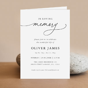 In Loving Memory Script Funeral Program