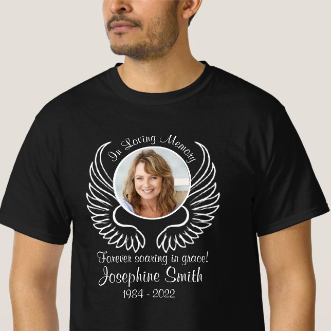 In Loving Memory Shirt With Wings Photo Template (Creator Uploaded)