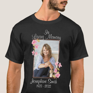 In Loving Memory Shirt With Wings Photo Template