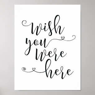 In loving memory sign - wish you were here