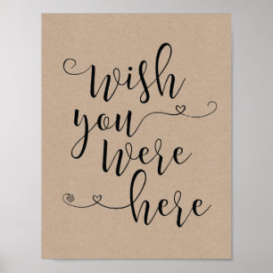 In loving memory sign - wish you were here (v3)