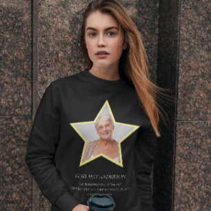 In loving memory simple funeral photo sweatshirt