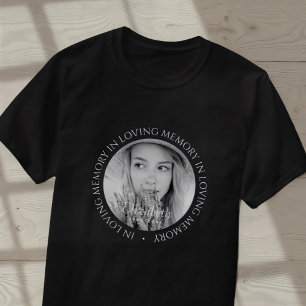 In Loving Memory Simple Modern Custom Photo T-Shirt