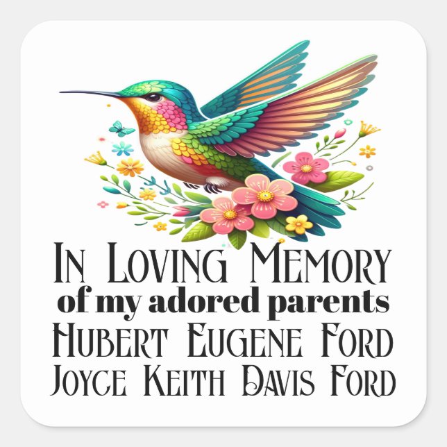 In Loving Memory Sticker (Front)