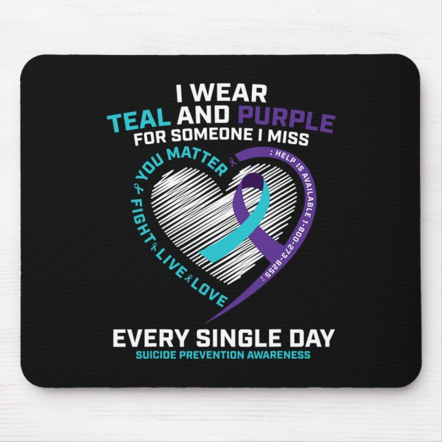 In Loving Memory Suicide Prevention Awareness  Mouse Pad (Front)