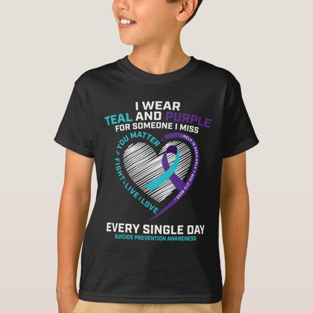 In Loving Memory   Suicide Prevention Awareness  T-Shirt (Front)