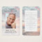 In Loving Memory Sunset Memorial Prayer Card