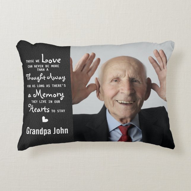 In Loving Memory Sympathy Memorial Accent Pillow (Front)