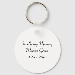 In Loving Memory The Lord's Prayer Funeral Keepsa  Keychain