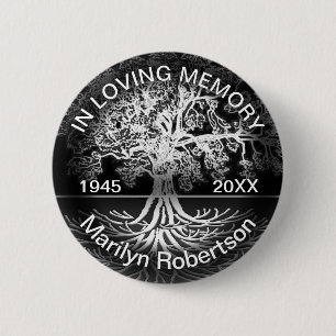 In Loving Memory Tree of Life 2 Inch Round Button