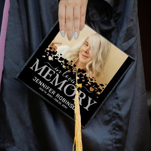 In Loving Memory Tribute Photo Graduation Cap Topper