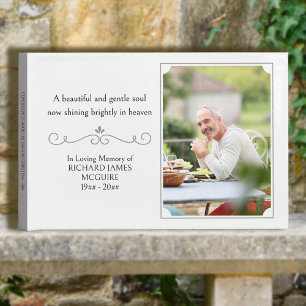 In Loving Memory Vertical Photo Condolences Guest Book