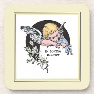 In Loving Memory Vintage Angel, Remembrance, Gold Coaster