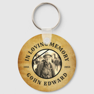 In Loving Memory Vintage Portrait Keepsake Keychain