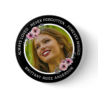 In Loving Memory Watercolor Floral Photo Memorial