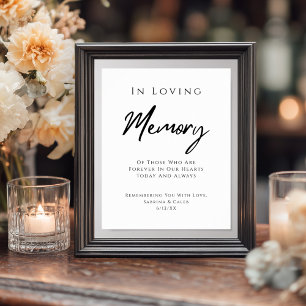 In Loving Memory Wedding Remembrance Sign