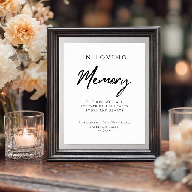 In Loving Memory Wedding Remembrance Sign (In Loving Memory Wedding Remembrance Sign
)