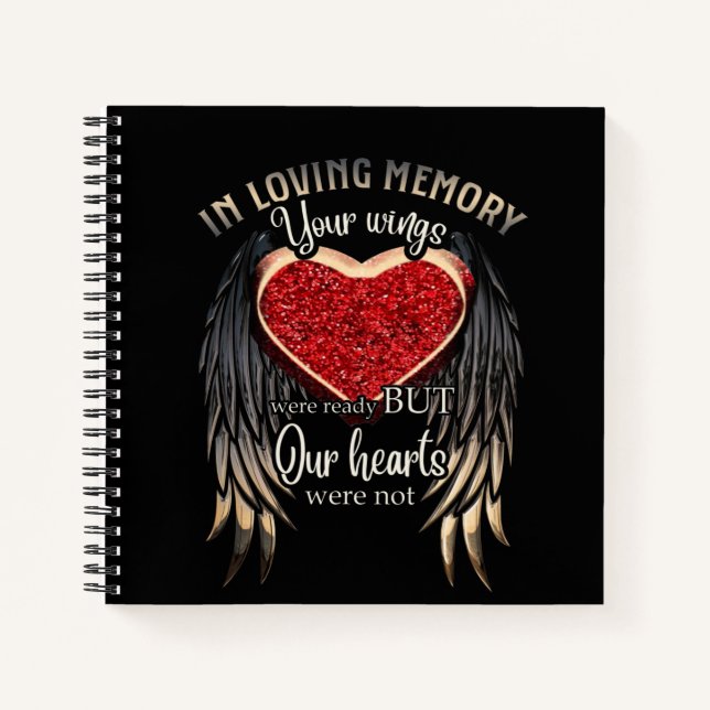 In Loving Memory Wind Valentine Day Gift Notebook (Front)