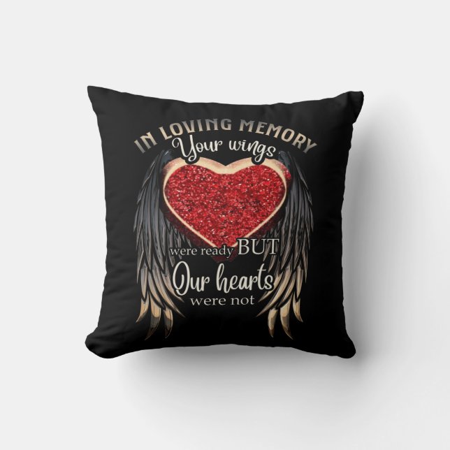 In Loving Memory Wind Valentine Day Gift Throw Pillow (Front)
