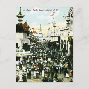 In Luna Park, Coney Island, New York Postcard