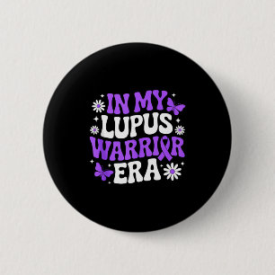 In lupus warrior era awareness month purple ribbon 2 inch round button