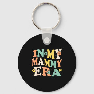 In mammy era funny sarcastic groovy retro mothers keychain