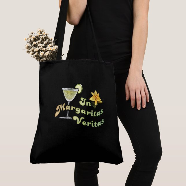 In Margaritas Veritas Tote Bag (Close Up)