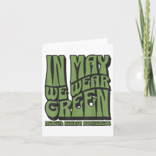 In May We Wear Green Mental Health Awareness _1 Card