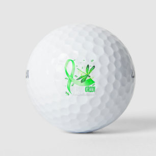 In May We Wear Green Mental Health Awareness Golf Balls