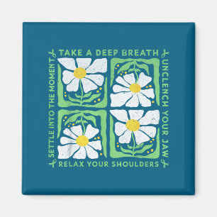 In May We Wear Green Mental Health Awareness  Magnet