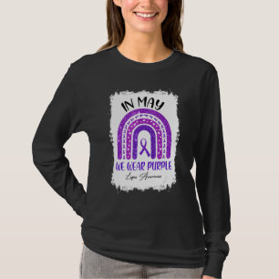 In May We Wear Purple Lupus Awareness Month Rainbo T-Shirt