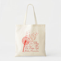 In May We Wear Red Stroke Awareness Dandelion