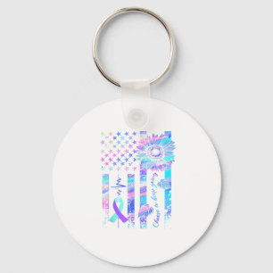 In May We Wear Ribbon Suicide Awareness Mental Hea Keychain