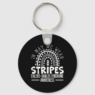 In May We Wear Stripes Ehlers-danlos Syndrome Awar Keychain
