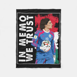 In Memo Ochoa We Trust Mexican Soccer  Fleece Blanket