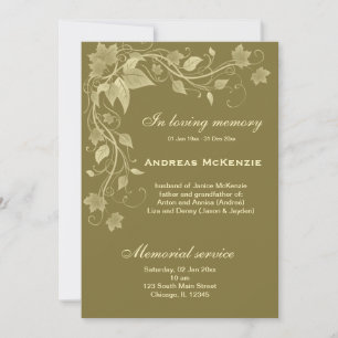 In Memoriam Announcement