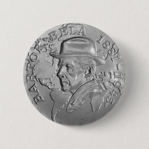IN MEMORIAM BARTÓK BÉLA 2 INCH ROUND BUTTON