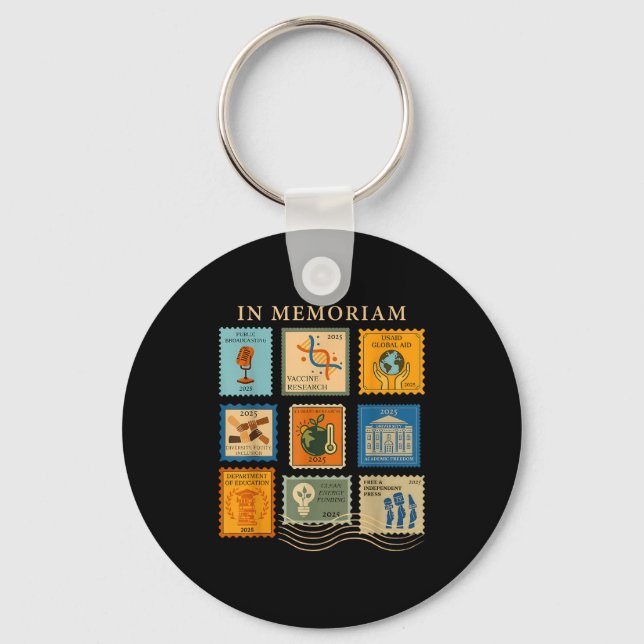 In Memoriam Equal Rights Science Women Rights Femi Keychain (Front)