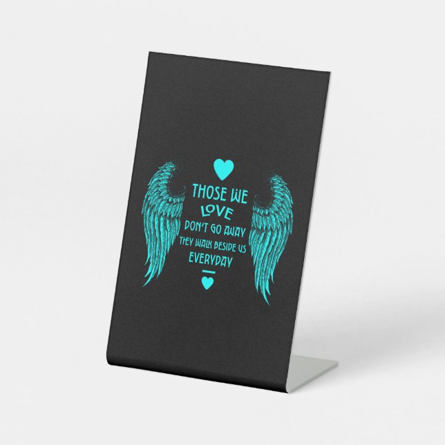 In Memory Bereavement And Loss Photo Print Card Wo Pedestal Sign (Front)