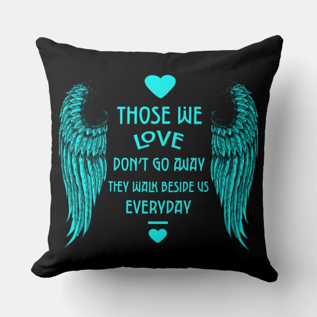 In Memory Bereavement And Loss Photo Print Card Wo Throw Pillow (Front)