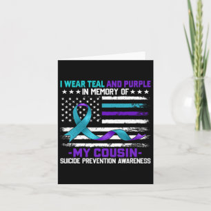 In Memory Cousin Suicide Awareness Prevention Amer Card
