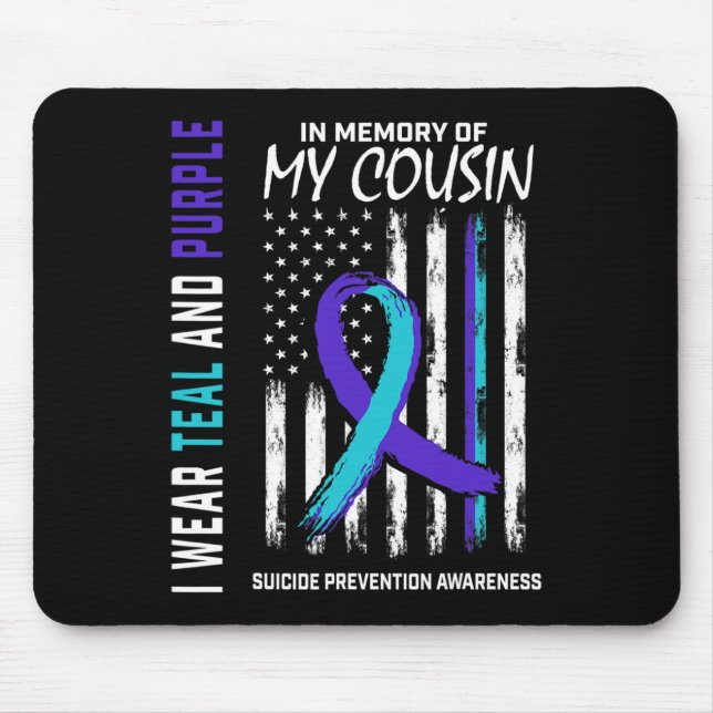 In Memory Cousin Suicide Awareness Prevention Amer Mouse Pad (Front)