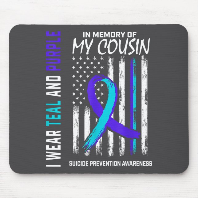 In Memory Cousin Suicide Awareness Prevention Amer Mouse Pad (Front)