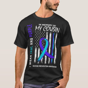 In Memory Cousin Suicide Awareness Prevention Amer T-Shirt