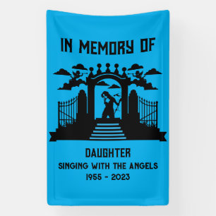 In Memory Female Singers Funeral Banner