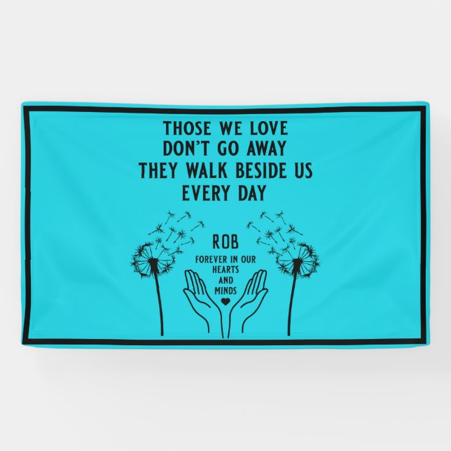 In Memory Funeral Reception Banner (Horizontal)