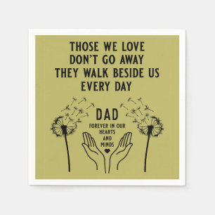 In Memory Funeral Reception Napkin