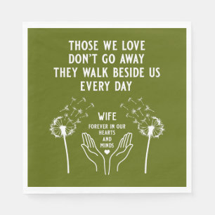 In Memory Funeral Reception Napkin