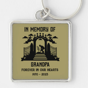 In Memory Gardeners Funeral Keychain