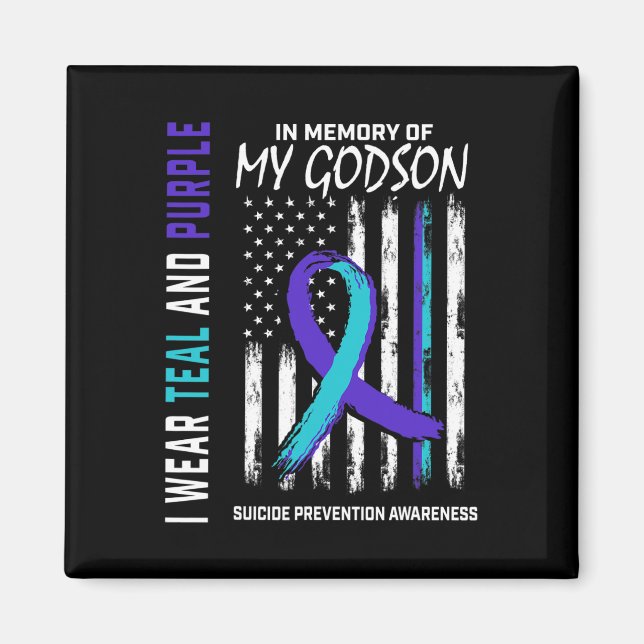 In Memory Godson Suicide Awareness Prevention Amer Magnet (Front)